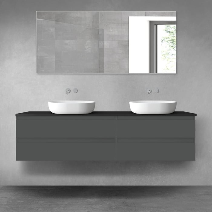 OLTENS Vernal Badmöbel-Set 3-teilig mit 2 Unterschränken mit Schubladen und Konsolenplatte 180 x 48,6 cm