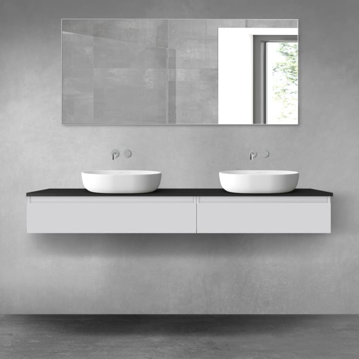 OLTENS Vernal Badmöbel-Set 3-teilig mit 2 Unterschränken mit Schubladen und Konsolenplatte 180 x 25,2 cm