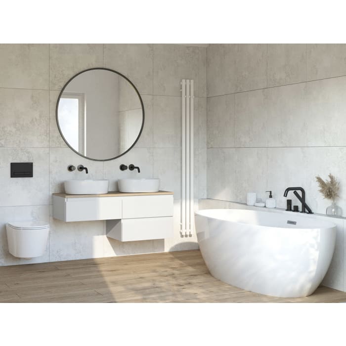 OLTENS Vernal Badmöbel-Set 3-teilig mit 2 Unterschränken mit Schubladen und Konsolenplatte 120 x 25,2/48,6 cm