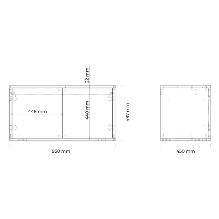 OLTENS Hedvig Waschtischunterschrank 95,2 x 49,7 cm