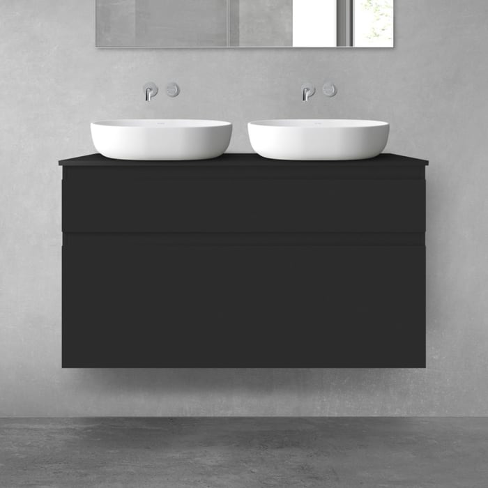 OLTENS Vernal Badmöbel-Set 3-teilig mit Unterschränken mit Schubladen und Konsolenplatte 120 x 72,2 cm