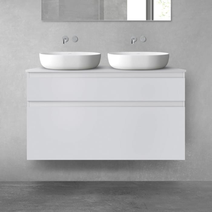 OLTENS Vernal Badmöbel-Set 3-teilig mit Unterschränken mit Schubladen und Konsolenplatte 120 x 72,2 cm