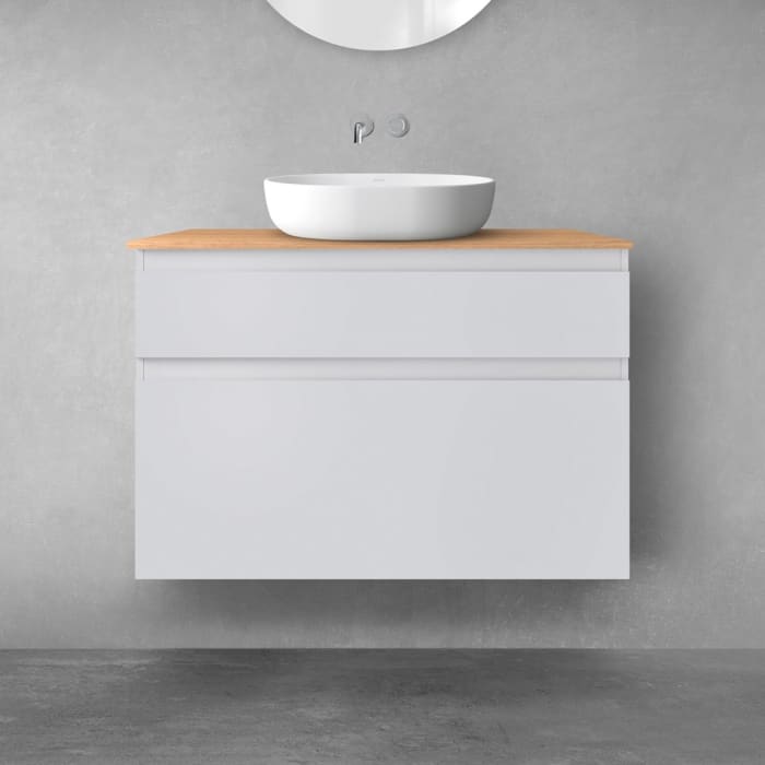 OLTENS Vernal Badmöbel-Set 3-teilig mit Unterschränken mit Schubladen und Konsolenplatte 100 x 72,2 cm