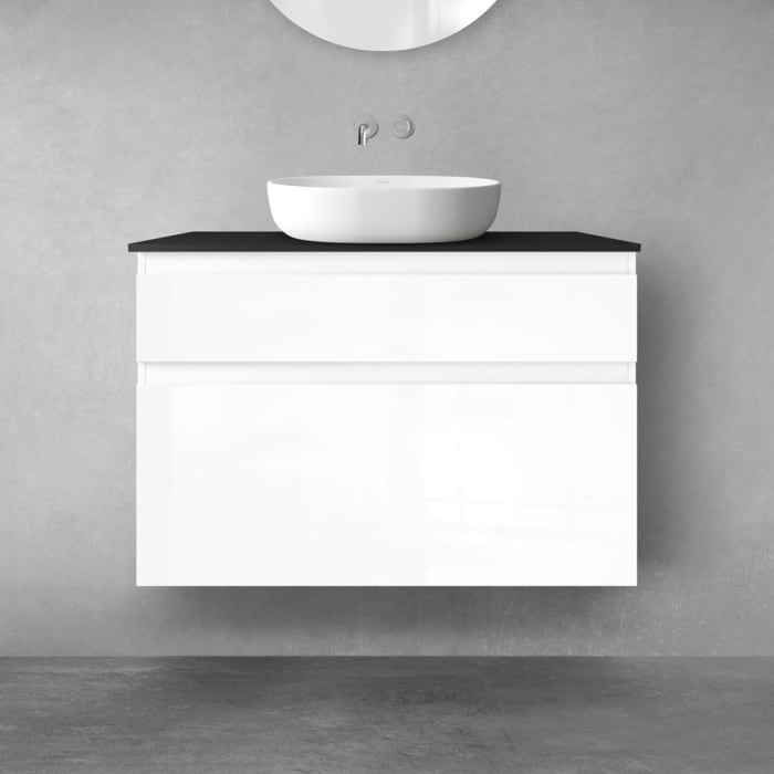 OLTENS Vernal Badmöbel-Set 3-teilig mit Unterschränken mit Schubladen und Konsolenplatte 100 x 72,2 cm