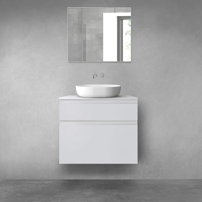 OLTENS Vernal Badmöbel-Set 3-teilig mit Unterschränken mit Schubladen und Konsolenplatte 80 x 72,2 cm