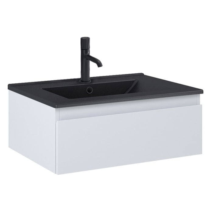 OLTENS Vernal Waschtischunterschrank mit Waschbecken 61 x 25,4 cm, mit 1 Schublade