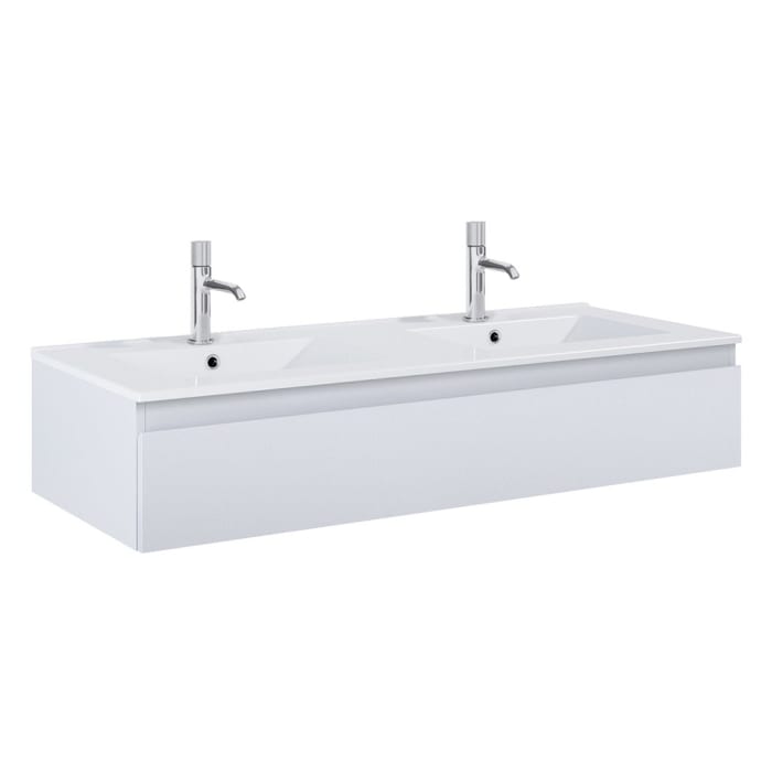 OLTENS Vernal Waschtischunterschrank mit Waschbecken 120 x 25,4 cm, mit 1 Schublade