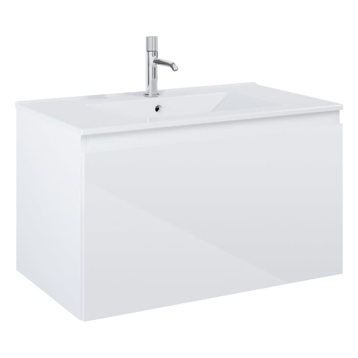 OLTENS Vernal Waschtischunterschrank mit Waschbecken 81 x 48,8 cm, mit 1 Schublade