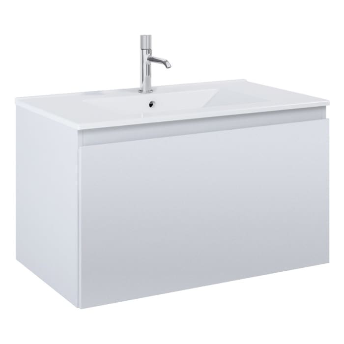 OLTENS Vernal Waschtischunterschrank mit Waschbecken 81 x 48,8 cm, mit 1 Schublade