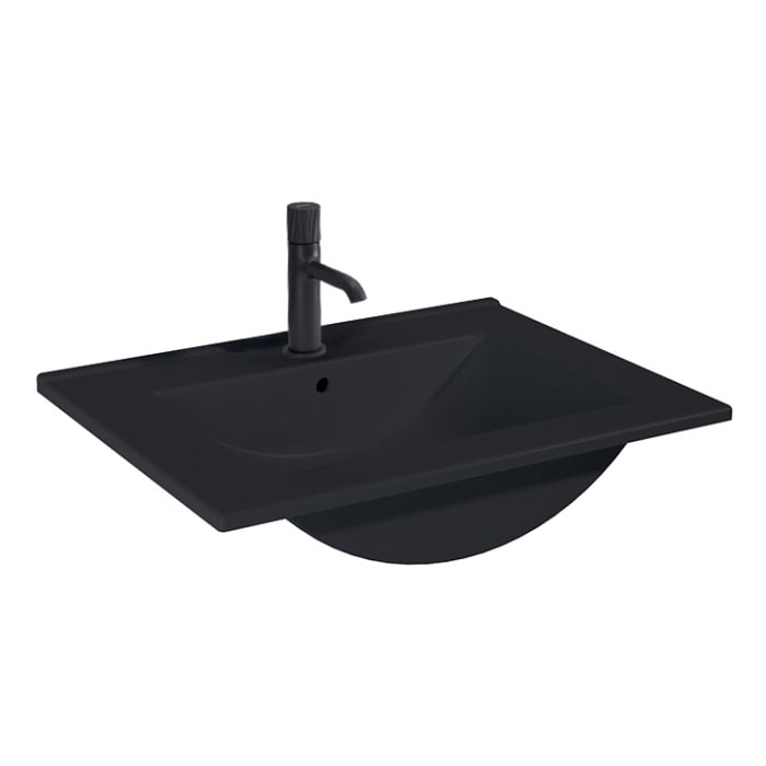 OLTENS Vernal Waschtischunterschrank mit Waschbecken 61 x 48,8 cm, mit 2 Schubladen