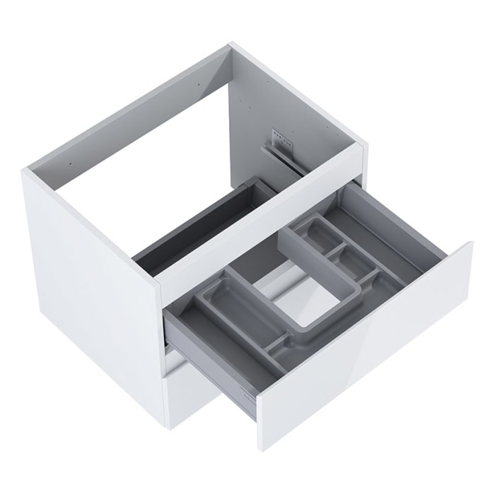 OLTENS Vernal Waschtischunterschrank mit Waschbecken 61 x 48,8 cm, mit 2 Schubladen