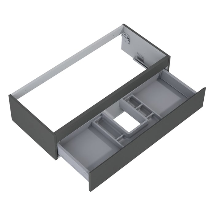 OLTENS Vernal Waschtischunterschrank mit Waschbecken 101 x 25,4 cm, mit 1 Schublade