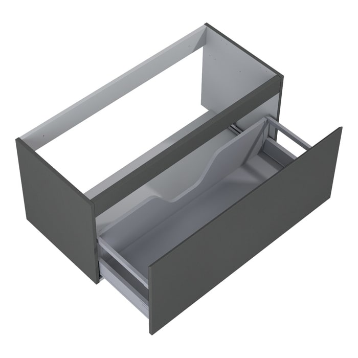 OLTENS Vernal Waschtischunterschrank mit Waschbecken 101 x 48,8 cm, mit 1 Schublade