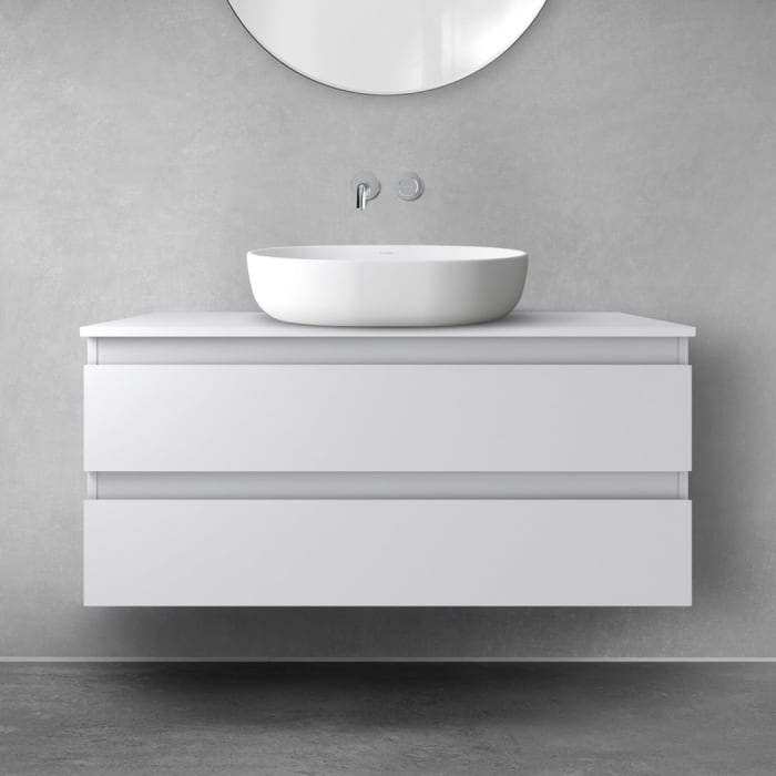 OLTENS Vernal Waschtischunterschrank mit 2 Schubladen 100 x 47 cm