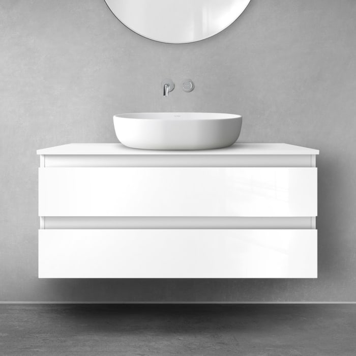 OLTENS Vernal Waschtischunterschrank mit 2 Schubladen 100 x 47 cm