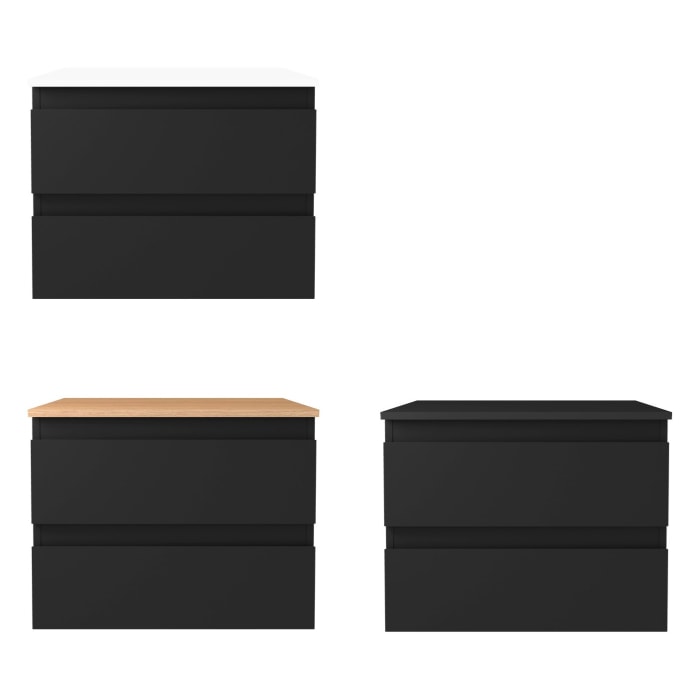 OLTENS Vernal Waschtischunterschrank mit 2 Schubladen 60 x 47 cm