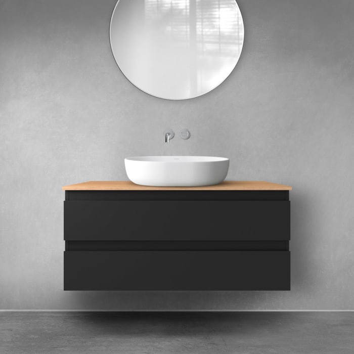 OLTENS Vernal Waschtischunterschrank mit 2 Schubladen 100 x 47 cm