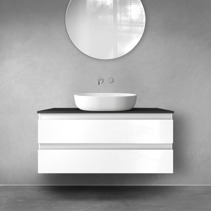 OLTENS Vernal Waschtischunterschrank mit 2 Schubladen 100 x 47 cm