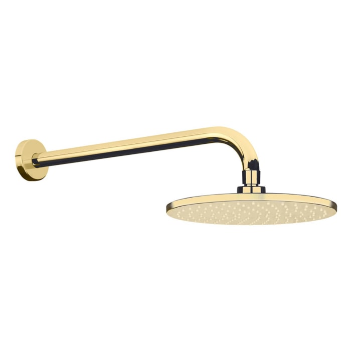 OLTENS Atran Lagan Regenduschkopf rund 22 cm mit Wandarm