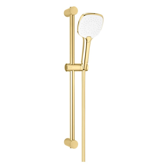 OLTENS Duschgarnitur Driva EasyClick (S) Alling 60 mit Handbrause eckig und Brausestange