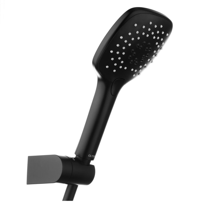 OLTENS Duschgarnitur Driva EasyClick (S) Gide mit Handbrause eckig und Brausehalter