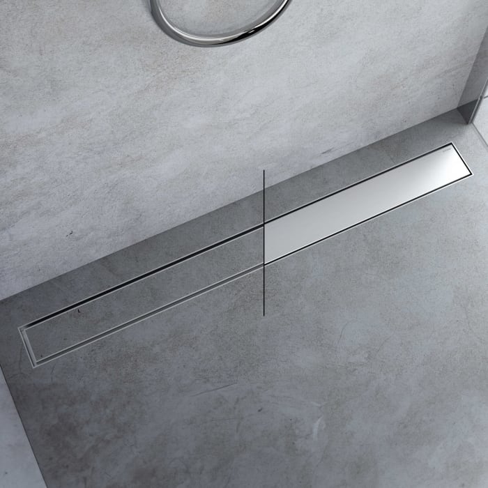 OLTENS Langan Duschrinne 70 cm mit Flansch und 2 in 1 Abdeckung