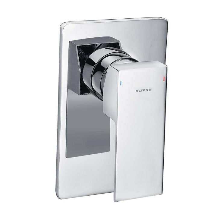 OLTENS Gota Duschsystem mit Unterputz-Armatur und Stabhandbrause eckig