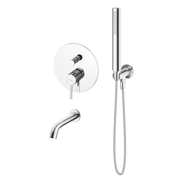 OLTENS Molle Duschsystem mit Unterputz-Armatur, Stabhandbrause und Wanneneinlauf