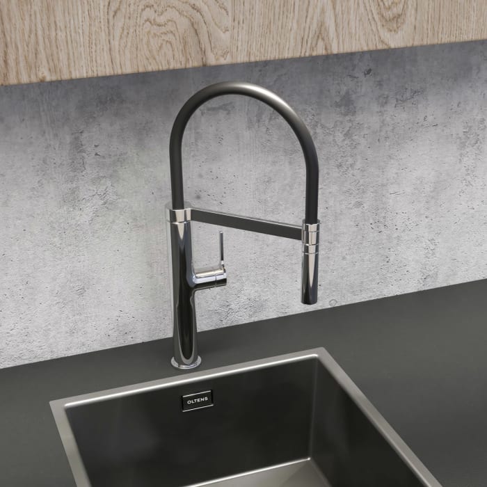 OLTENS Borga Spültischarmatur mit flexiblen Auslauf