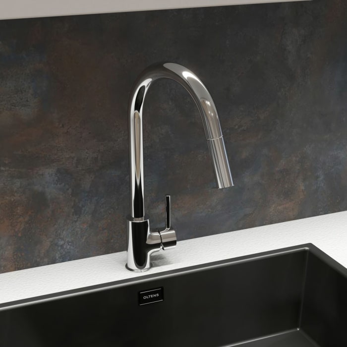 OLTENS Litla Spültischarmatur mit ausziehbarem Auslauf