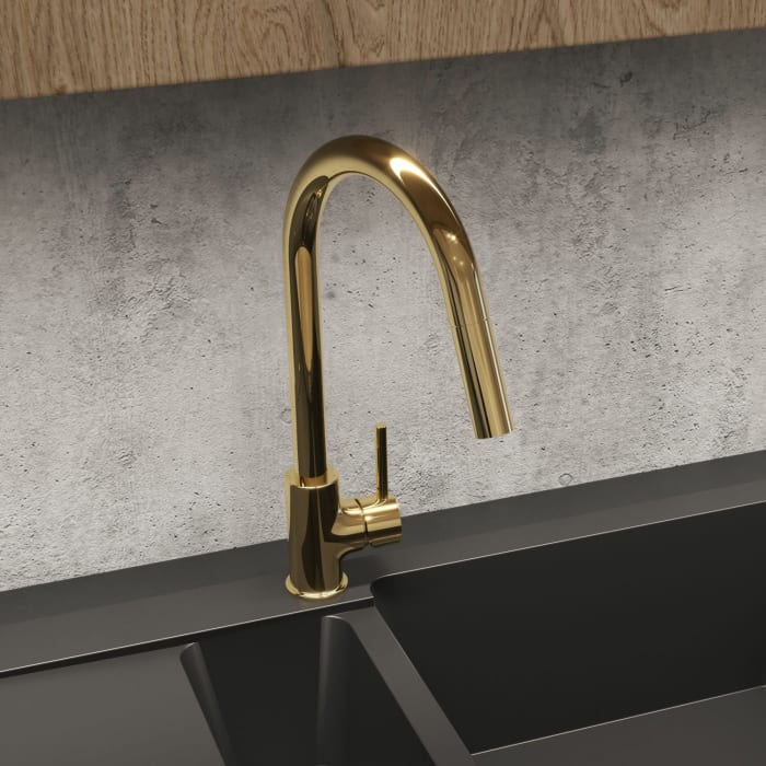 OLTENS Litla Spültischarmatur mit ausziehbarem Auslauf