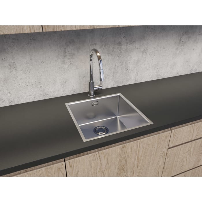 OLTENS Stalvask Edelstahl-Spülbecken 44 x 44 cm