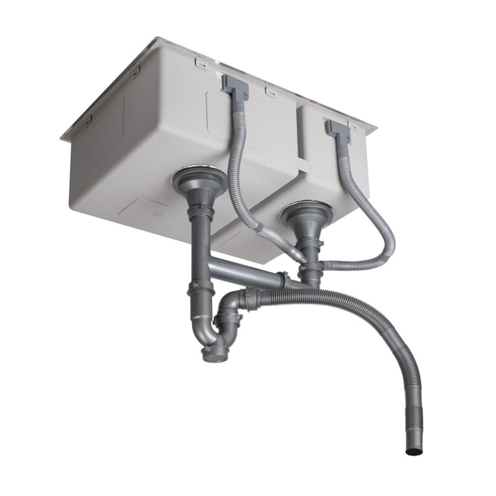 OLTENS Stalvask Edelstahl-Spülbecken 58 x 44 cm