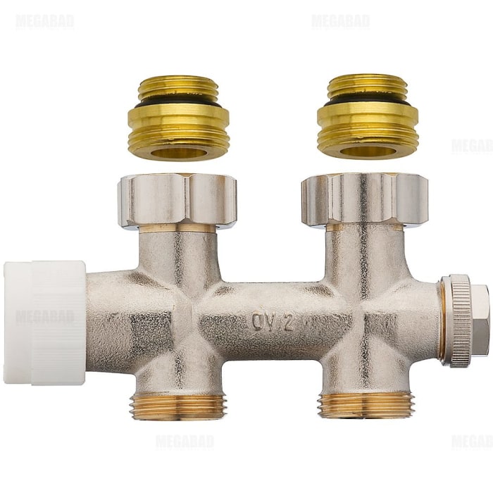 Oventrop Multiblock T Anschlussarmatur Durchgangsform mit Voreinstellung