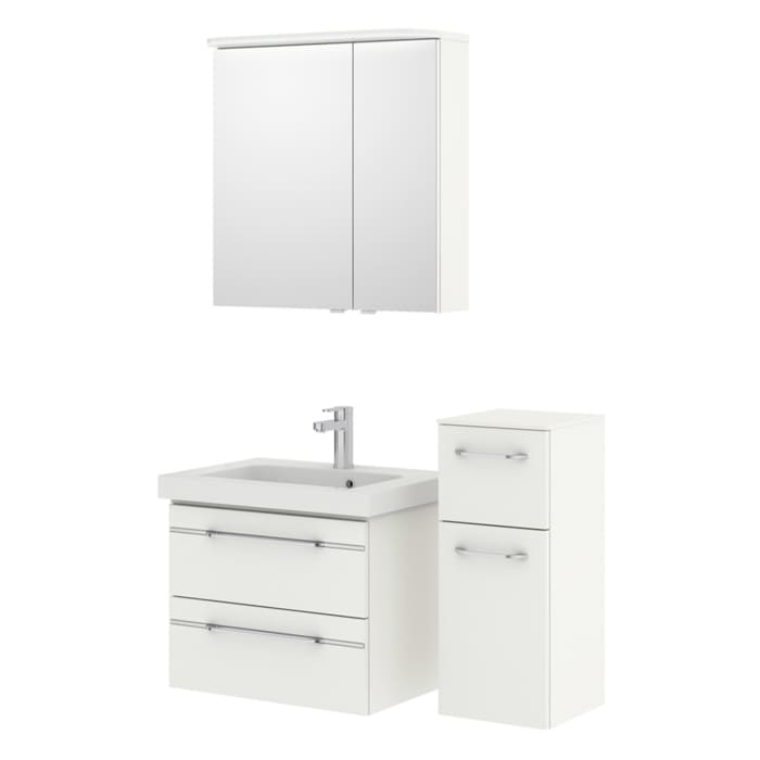 Pelipal Balto Badmöbel-Set 113 cm, inkl. Spiegelschrank und Highboard