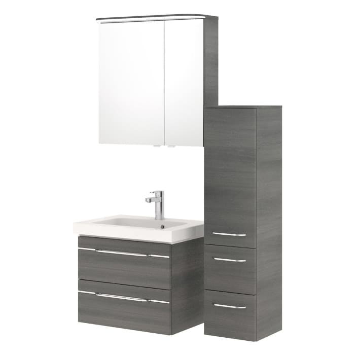 Pelipal Balto Badmöbel-Set 113 cm, inkl. Spiegelschrank und Midischrank