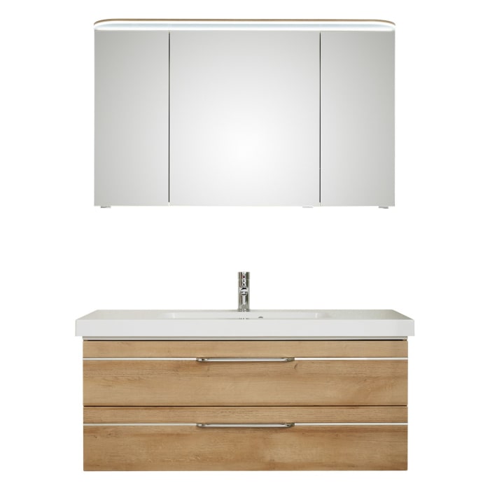 Pelipal Balto Badmöbel-Set 123,4 cm, inkl. Spiegelschrank