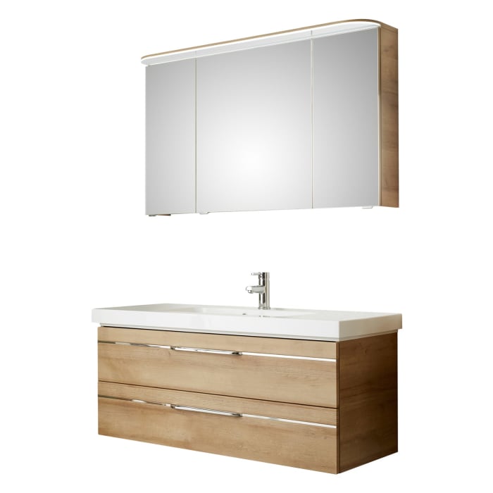 Pelipal Balto Badmöbel-Set 123,4 cm, inkl. Spiegelschrank