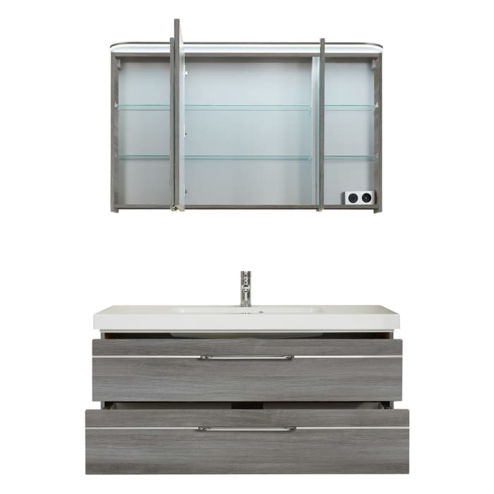 Pelipal Balto Badmöbel-Set 123,4 cm, inkl. Spiegelschrank