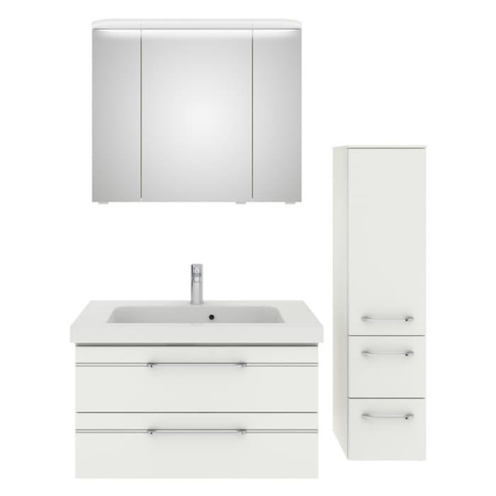 Pelipal Balto Badmöbel-Set 137 cm, inkl. Spiegelschrank und Midischrank