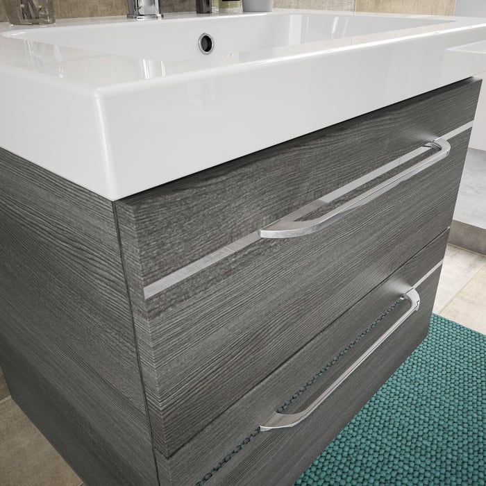 Pelipal Balto Badmöbel-Set 92,4 cm, inkl. Spiegelschrank und Highboard