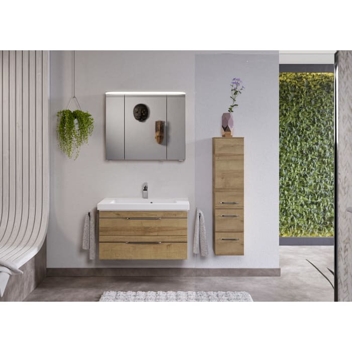 Pelipal Balto Badmöbel-Set 137 cm, inkl. Spiegelschrank und Midischrank