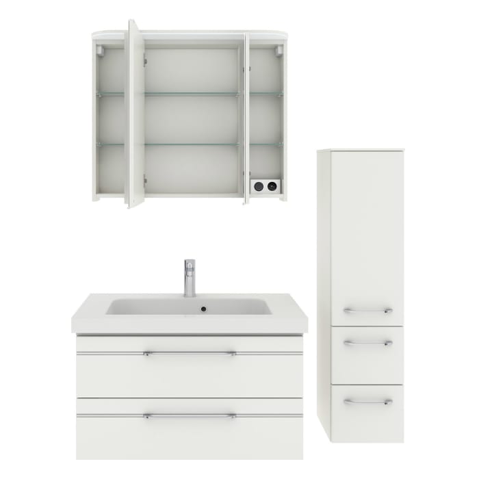 Pelipal Balto Badmöbel-Set 137 cm, inkl. Spiegelschrank und Midischrank