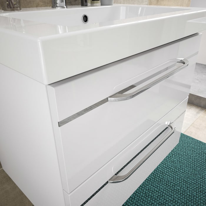 Pelipal Balto Badmöbel-Set 161 cm, inkl. Spiegelschrank, Highboard und Midischrank