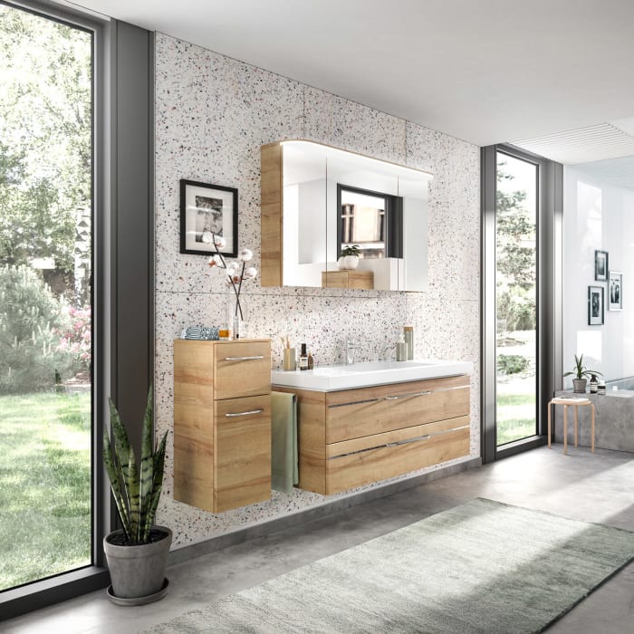 Pelipal Balto Badmöbel-Set 167,5 cm, inkl. Spiegelschrank und Highboard