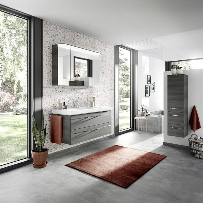 Pelipal Balto Badmöbel-Set 167,5 cm, inkl. Spiegelschrank und Midischrank