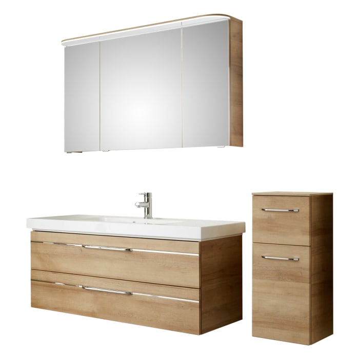 Pelipal Balto Badmöbel-Set 167,5 cm, inkl. Spiegelschrank und Highboard