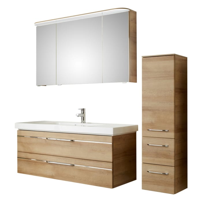 Pelipal Balto Badmöbel-Set 167,5 cm, inkl. Spiegelschrank und Midischrank