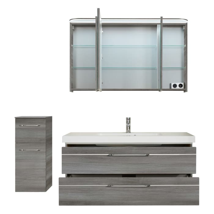 Pelipal Balto Badmöbel-Set 167,5 cm, inkl. Spiegelschrank und Highboard