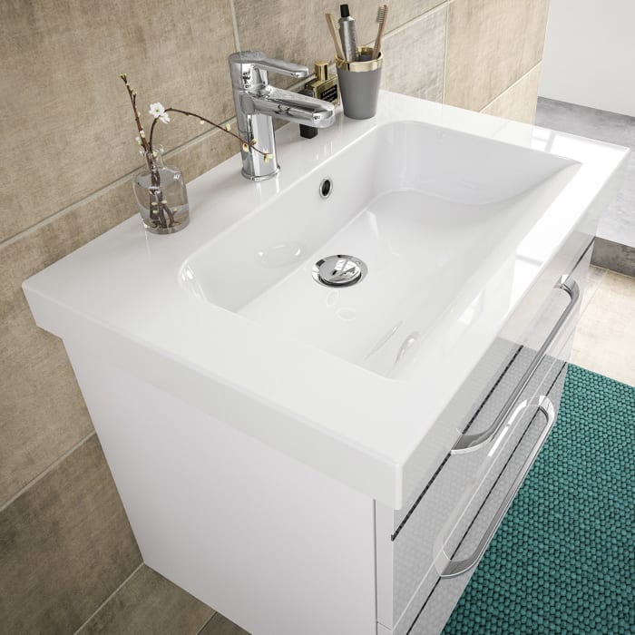 Pelipal Balto Badmöbel-Set 184 cm, inkl. Spiegelschrank, Highboard und Midischrank